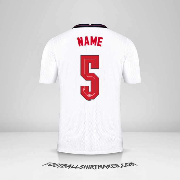Shirt England 2020/2021 -  name - 5