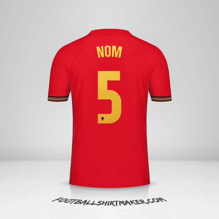 Maillot Portugal 2020/2021 -  nom - 5