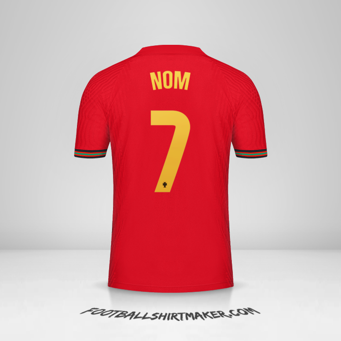 Maillot Portugal 2020/2021 -  nom - 7
