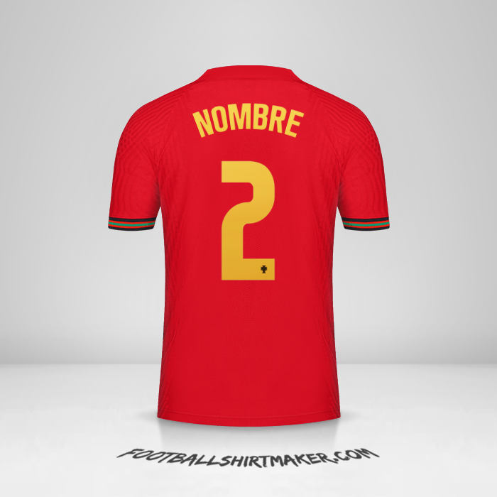 Jersey Portugal 2020/2021 -  nombre - 2