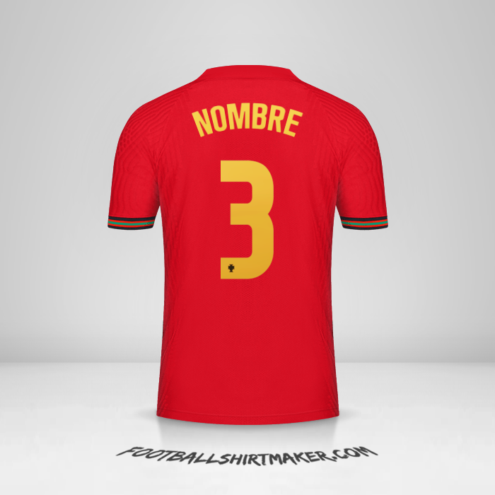 Jersey Portugal 2020/2021 -  nombre - 3