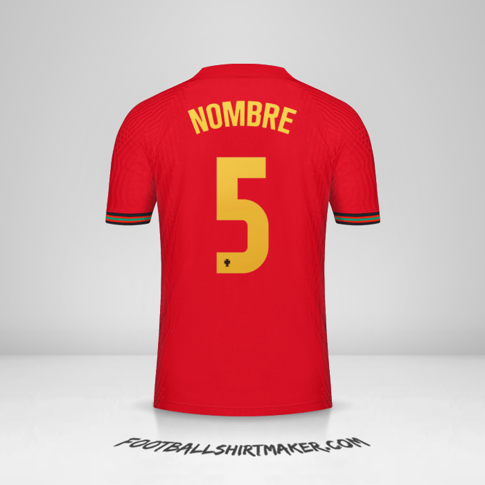 Jersey Portugal 2020/2021 -  nombre - 5