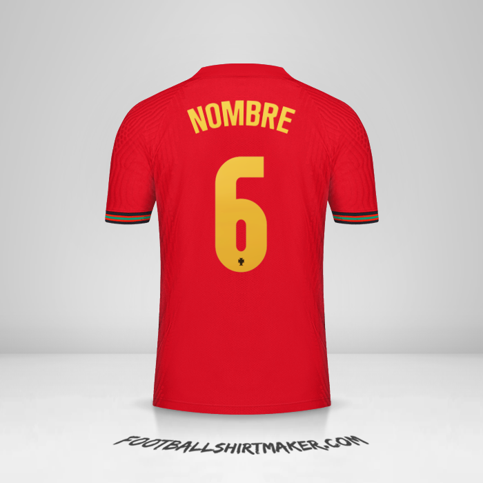 Jersey Portugal 2020/2021 -  nombre - 6