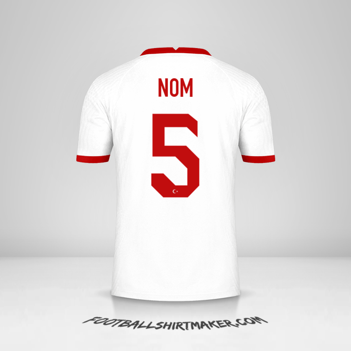 Maillot Turquie 2020/2021 -  nom - 5