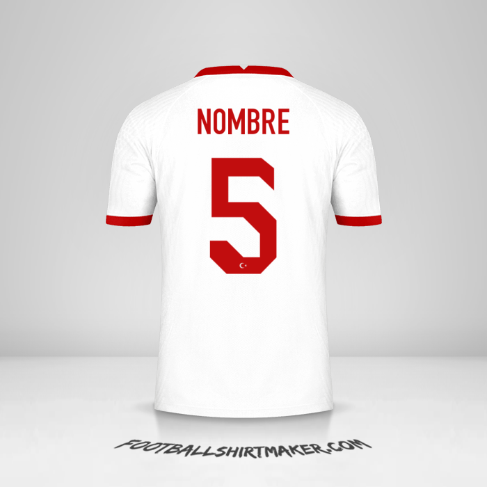 Jersey Turquia 2020/2021 -  nombre - 5