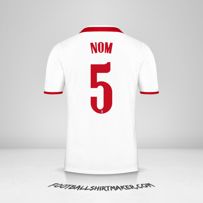 Maillot Pologne 2020/2021 -  nom - 5