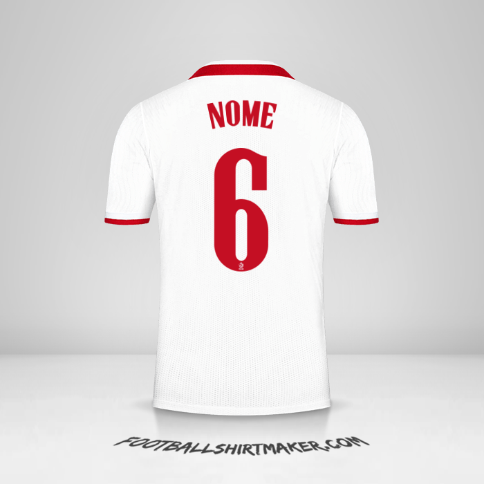 Camisola Polônia 2020/2021 -  nome - 6