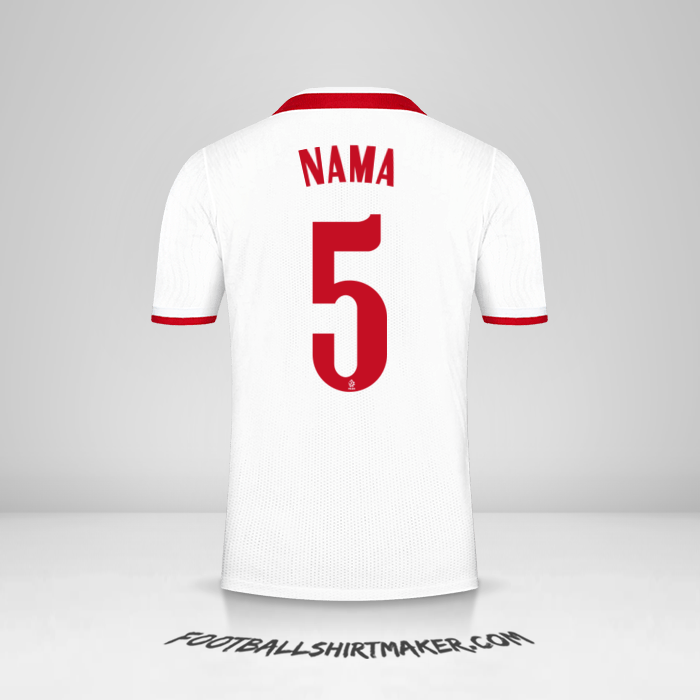 Jersey Polandia 2020/2021 -  nama - 5