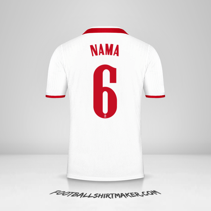 Jersey Polandia 2020/2021 -  nama - 6