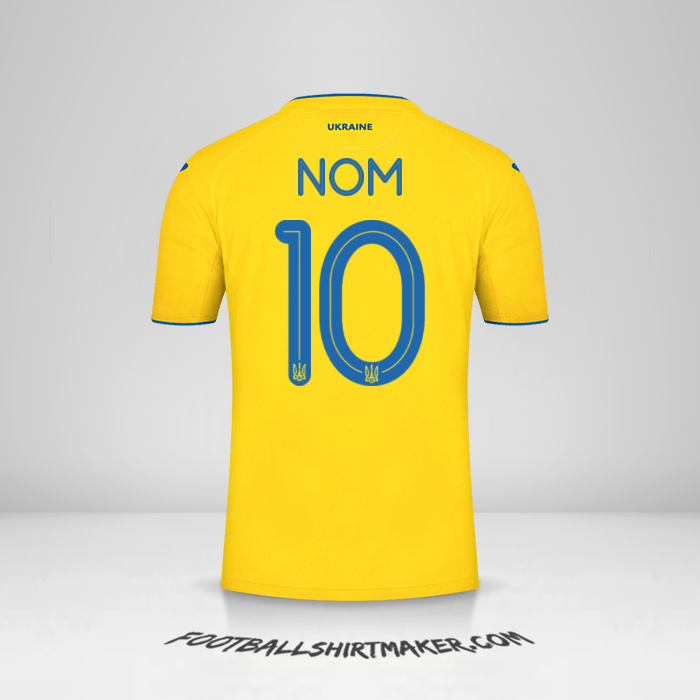 Maillot Ukraine 2020 -  nom - 10