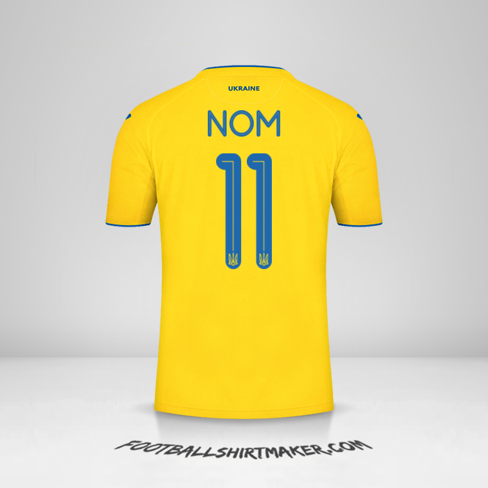 Maillot Ukraine 2020 -  nom - 11