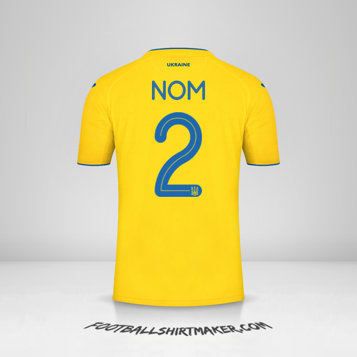 Maillot Ukraine 2020 -  nom - 2