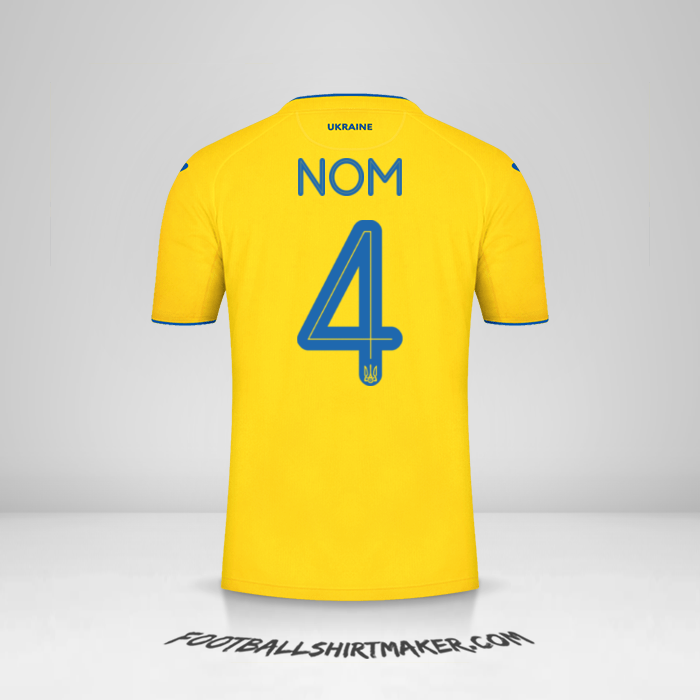Maillot Ukraine 2020 -  nom - 4