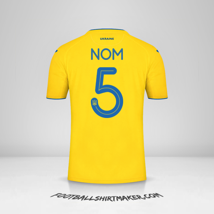 Maillot Ukraine 2020 -  nom - 5