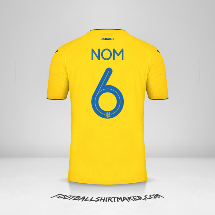 Maillot Ukraine 2020 -  nom - 6