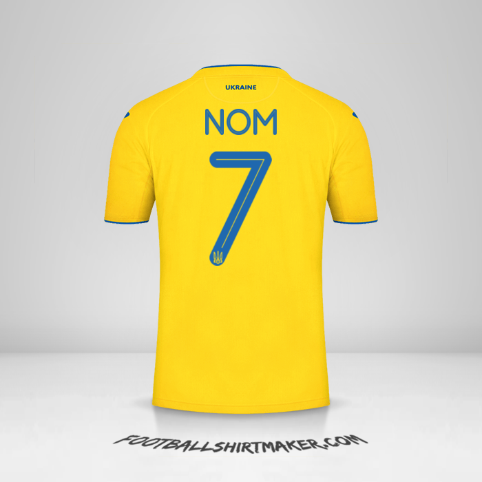 Maillot Ukraine 2020 -  nom - 7