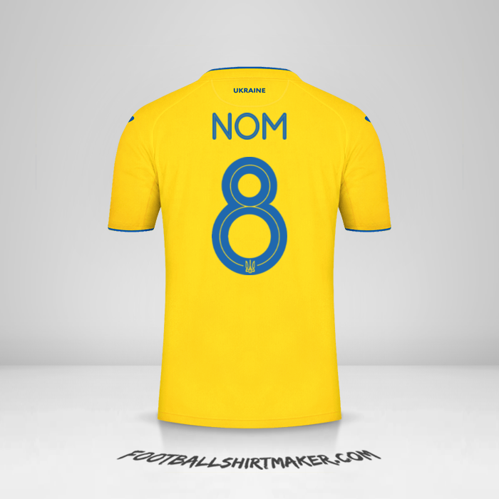 Maillot Ukraine 2020 -  nom - 8