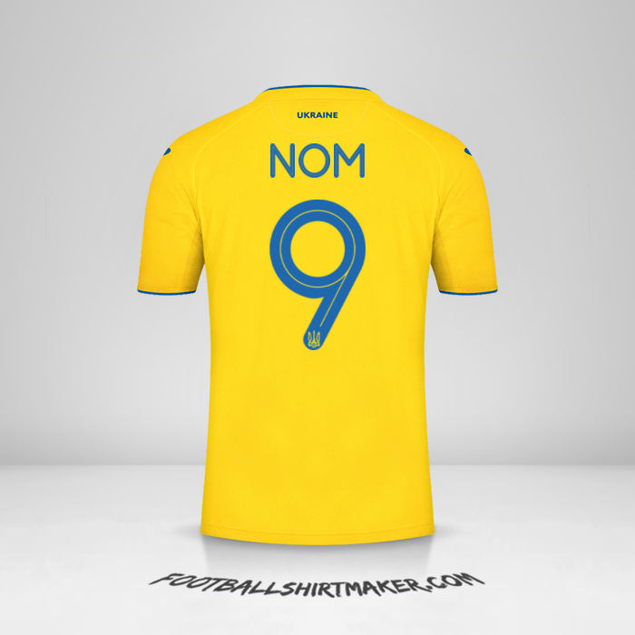 Maillot Ukraine 2020 -  nom - 9