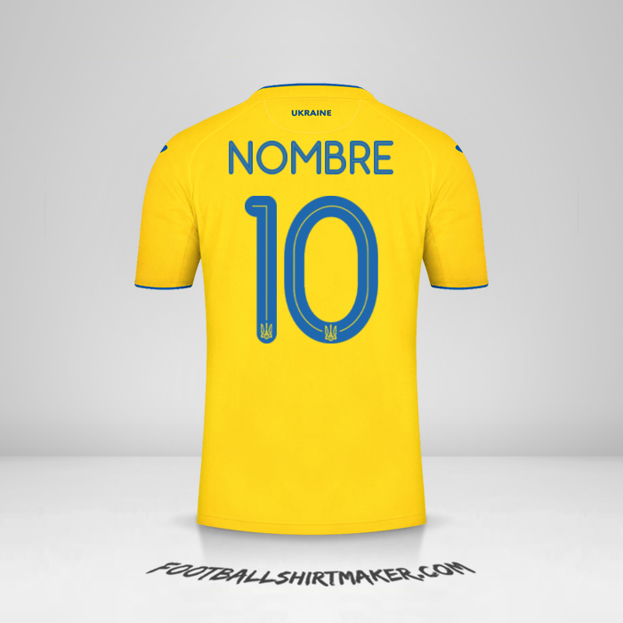 Camiseta Ucrania 2020 -  nombre - 10