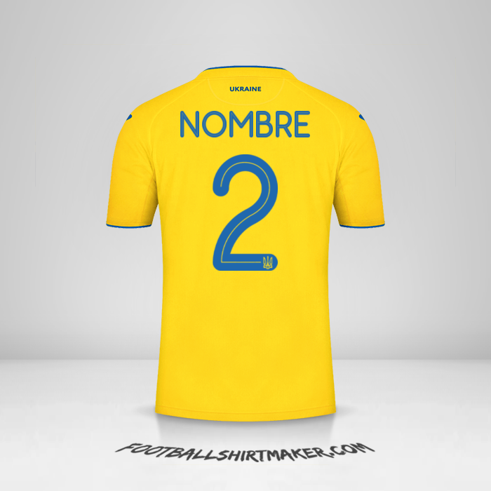 Camiseta Ucrania 2020 -  nombre - 2