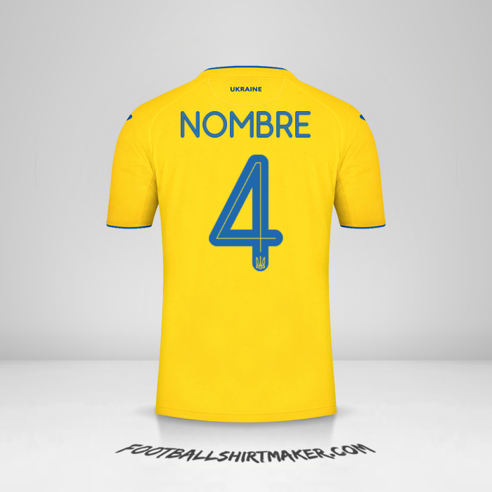 Jersey Ucrania 2020 -  nombre - 4