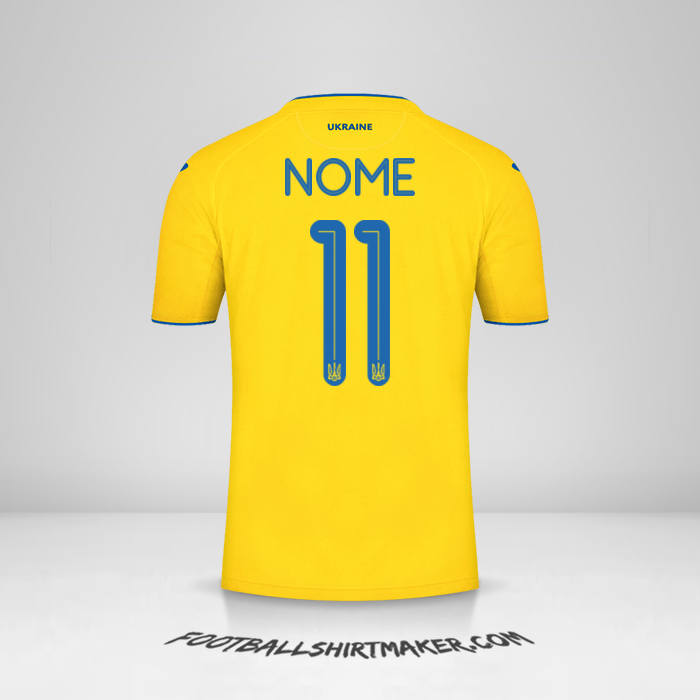 Camisa Ucrânia 2020 -  nome - 11