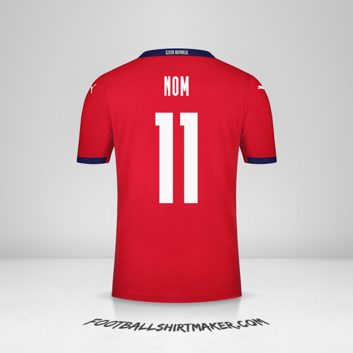 Maillot République Tchèque 2020/2021 -  nom - 11