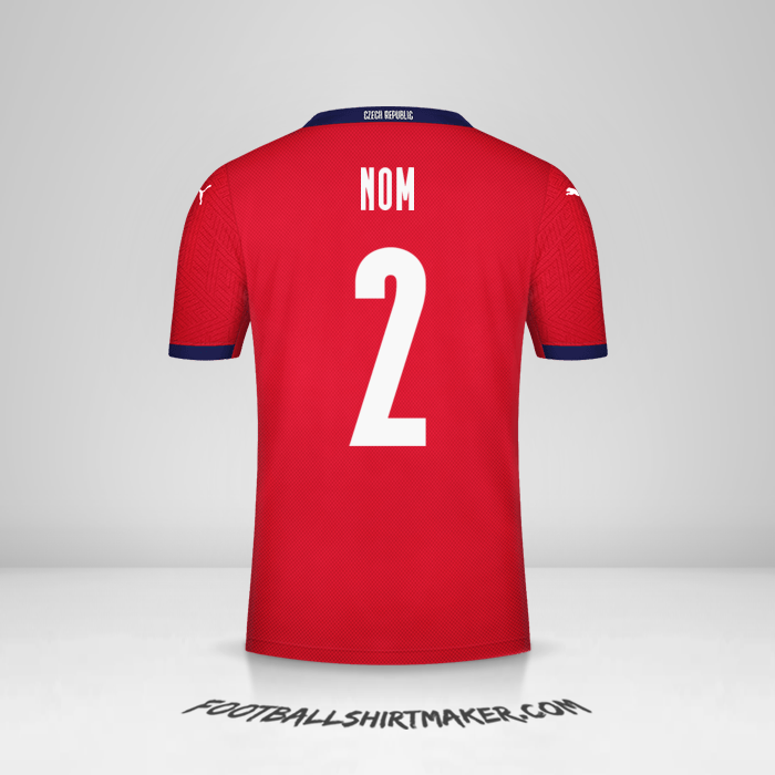 Maillot République Tchèque 2020/2021 -  nom - 2