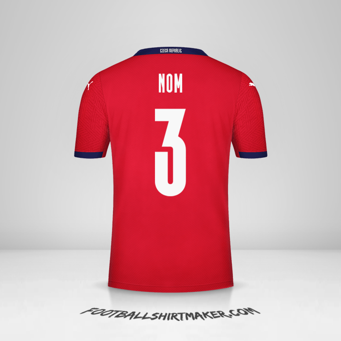 Maillot République Tchèque 2020/2021 -  nom - 3