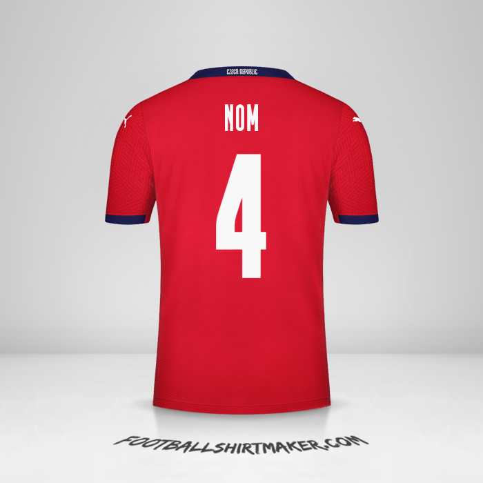 Maillot République Tchèque 2020/2021 -  nom - 4