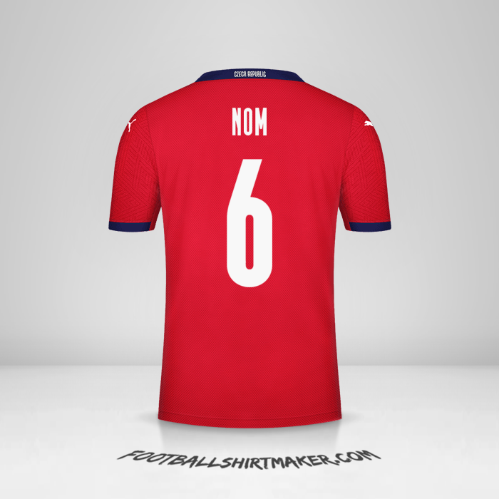 Maillot République Tchèque 2020/2021 -  nom - 6