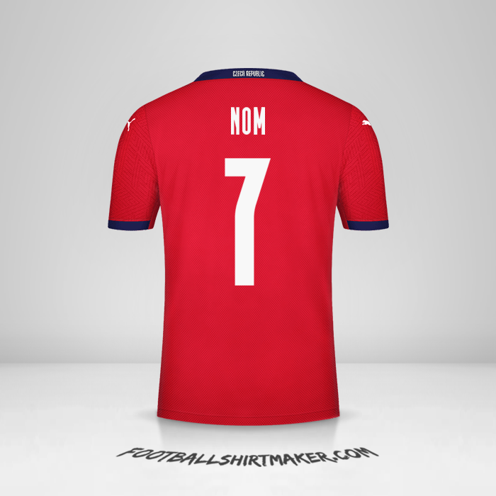 Maillot République Tchèque 2020/2021 -  nom - 7