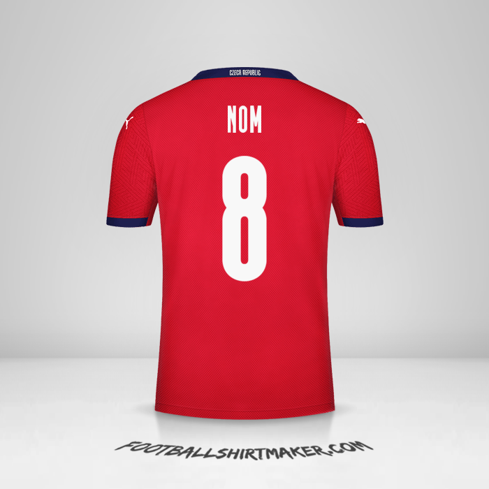 Maillot République Tchèque 2020/2021 -  nom - 8