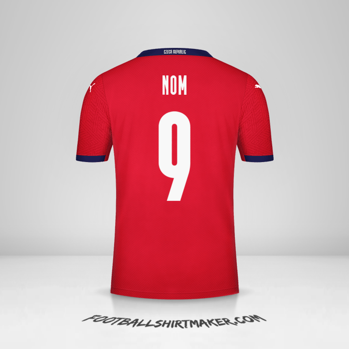 Maillot République Tchèque 2020/2021 -  nom - 9