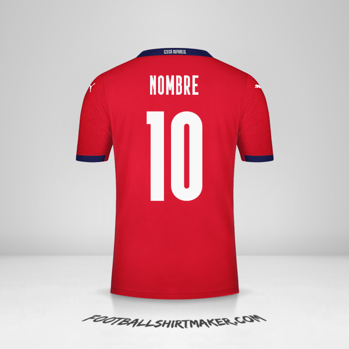 Jersey República Checa 2020/2021 -  nombre - 10
