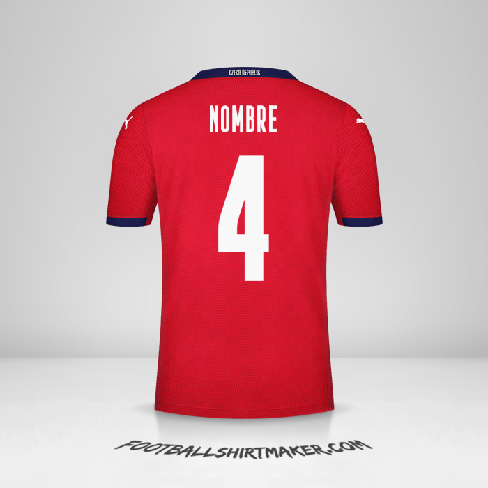 Jersey República Checa 2020/2021 -  nombre - 4