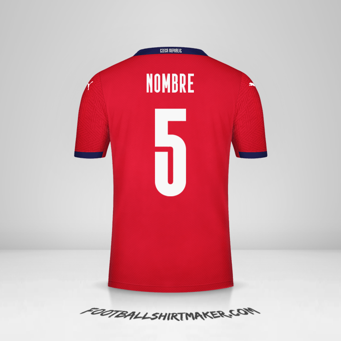 Jersey República Checa 2020/2021 -  nombre - 5