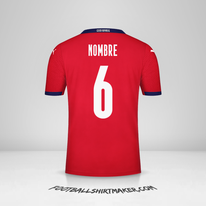 Jersey República Checa 2020/2021 -  nombre - 6