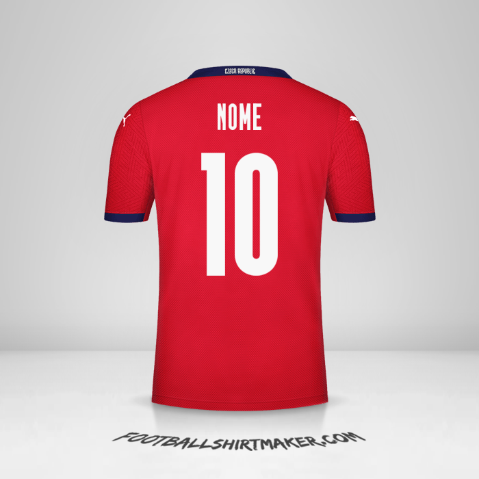 Camisa República Tcheca 2020/2021 -  nome - 10