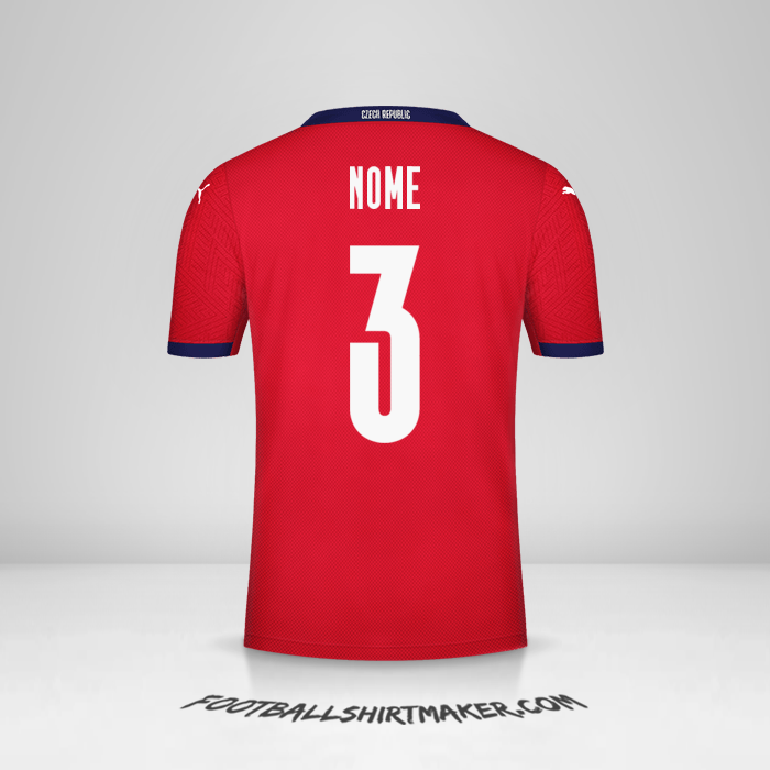 Camisa República Tcheca 2020/2021 -  nome - 3