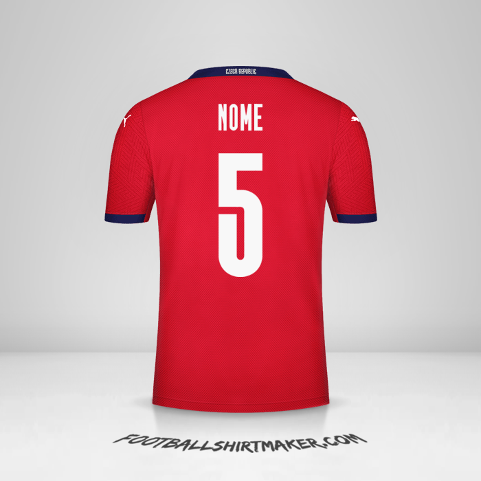 Camisa República Tcheca 2020/2021 -  nome - 5