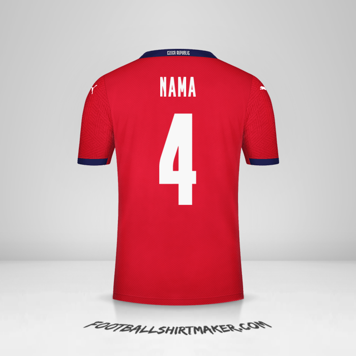 Jersey Republik Ceko 2020/2021 -  nama - 4