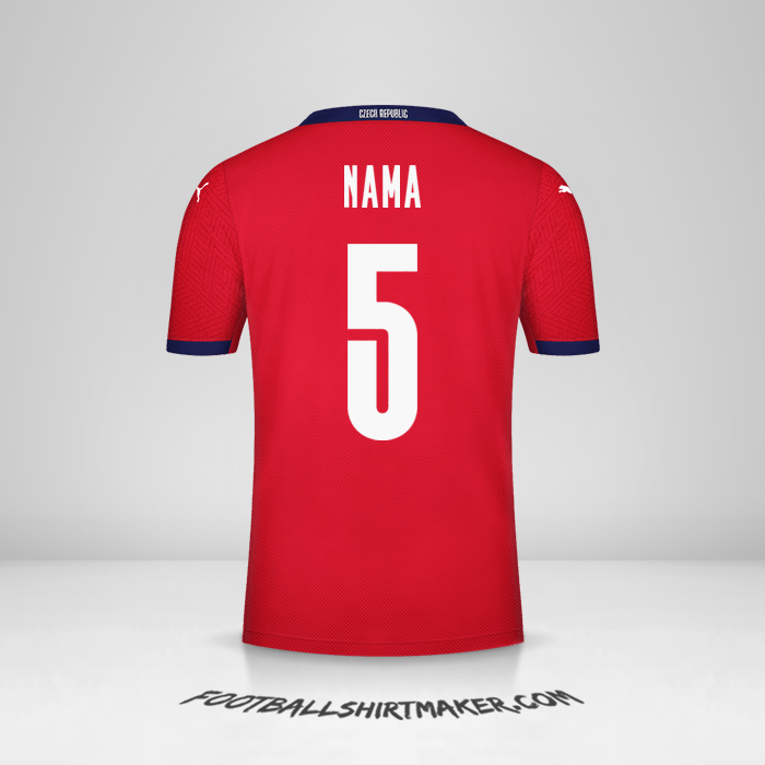 Jersey Republik Ceko 2020/2021 -  nama - 5