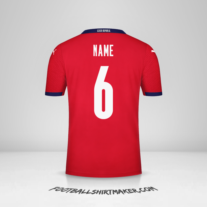 Shirt Czech Republic 2020/2021 -  name - 6