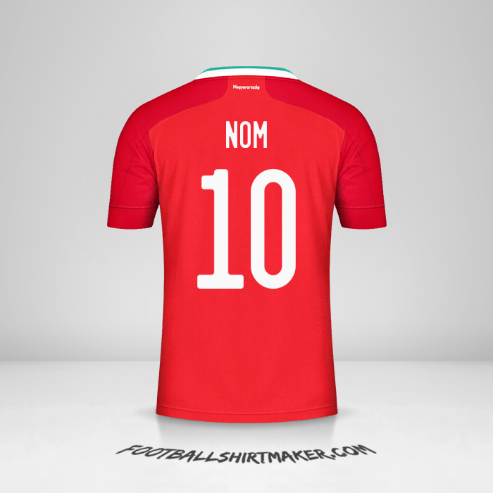 Maillot Hongrie 2020/2021 -  nom - 10
