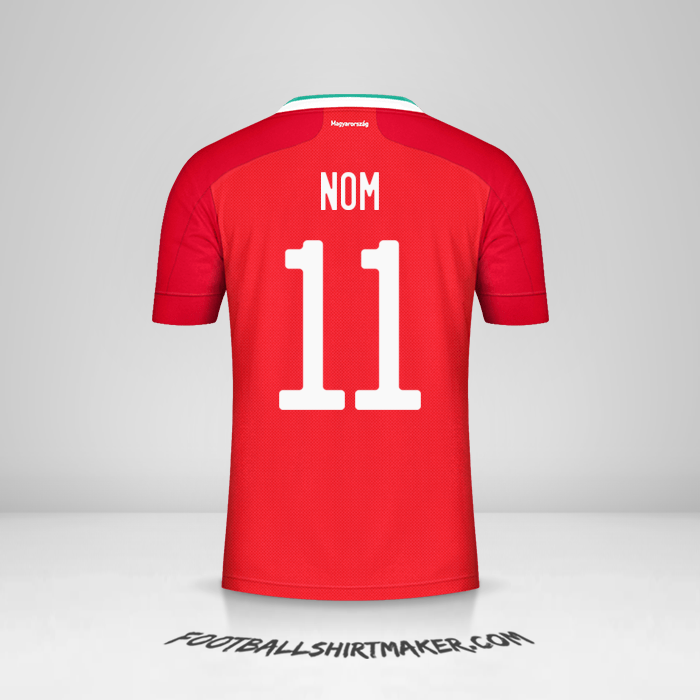 Maillot Hongrie 2020/2021 -  nom - 11