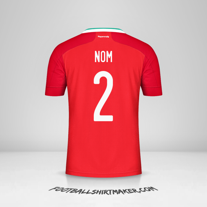 Maillot Hongrie 2020/2021 -  nom - 2