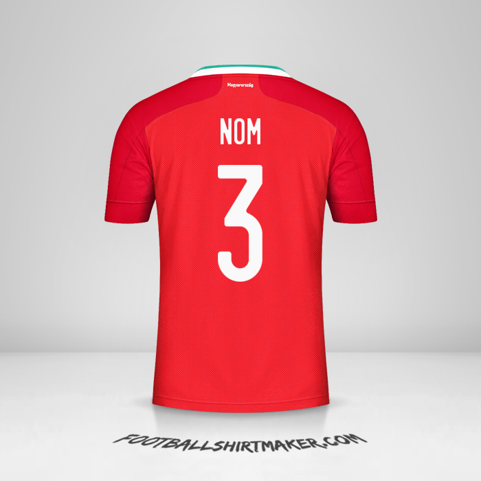 Maillot Hongrie 2020/2021 -  nom - 3