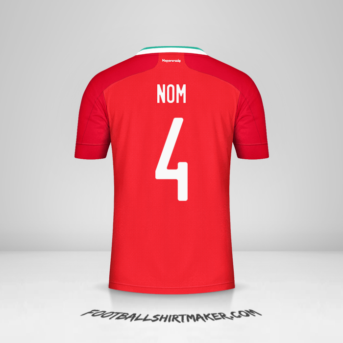 Maillot Hongrie 2020/2021 -  nom - 4