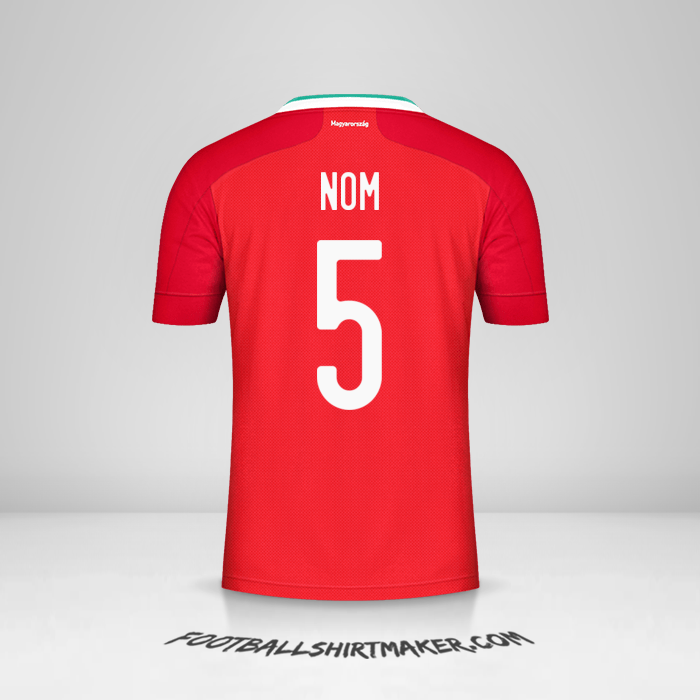 Maillot Hongrie 2020/2021 -  nom - 5
